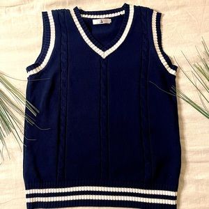 Navy Preppy Sweater Vest